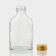 Glass bottle for sauces and oils with a metal cover, 100 ml, 6.5 × 3 × 12.5 cm