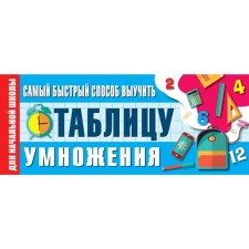 Training apparatus. The fastest way to learn the multiplication table, elementary school
