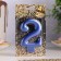 Candle for the Cake "European Giant", a number 2, 7 cm, blue metallic