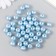 Set of beads "needlework" plastic, diameter 10 mm, 25 g, blue