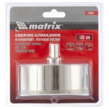 Diamond drill Matrix, according to porcelain tiles, 100 x 67 mm, 3-grade shank