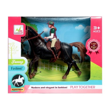 Set of a game horse with a doll, with accessories-9