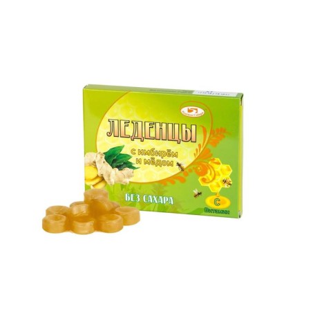 Lollows with ginger and honey, without sugar-1