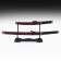 Suv. Product Katana 2B1 on a stand, scabbard to leatherette, red dragon on black 47/70cm