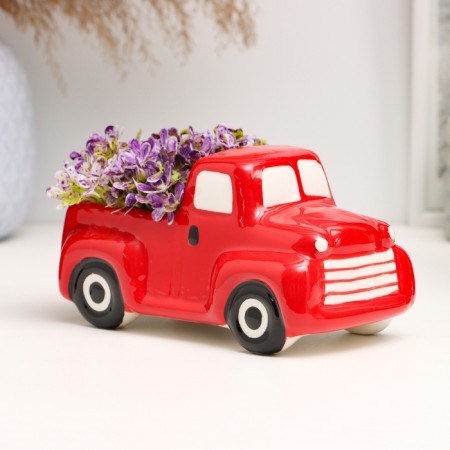 Kashpo "Truck" red, 14x8x7.5cm