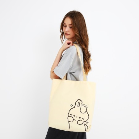 Bag Shoper Bunny, 40x12x38, beige color-8
