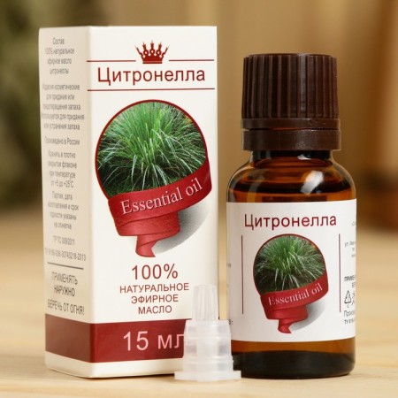 Essential oil "Citronella" 15 ml, a bottle-boiler, abstract, repellent