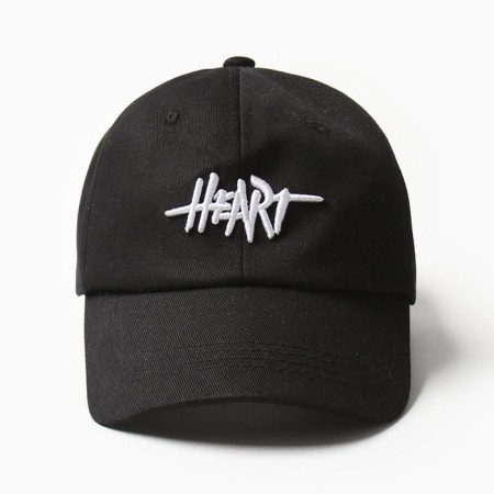 Women's cap Minaku "Heart", Black Color, Rr. 54-56-1