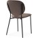 Stool on a metal frame Saranda Metal/velor, black/brown 45x60x81 cm