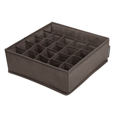 Organizer for linen, 21 cells, brown color-1
