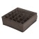 Organizer for linen, 21 cells, brown color