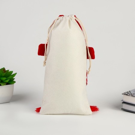 Bag for gifts "Snowman with a scarf"-2