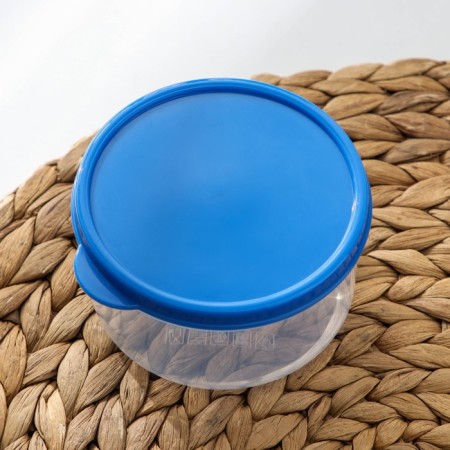 Container Round shares, food, 300 ml, blue color-1