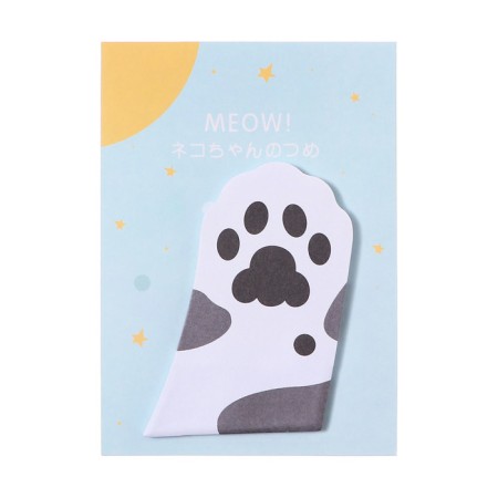 Block for records 45mm x 75mm 30l black - white paw