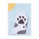 Block for records 45mm x 75mm 30l black - white paw
