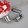 Christmas ball "red petals", batteries, 5 LED, glow warm white