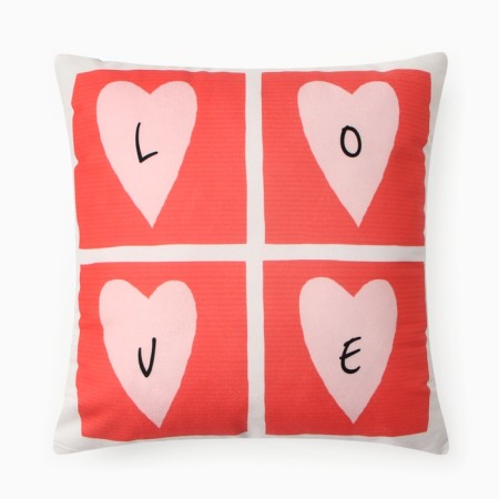 Ethel pillow "Love", 40*40 cm, 100% p/e, velor