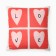 Ethel pillow "Love", 40*40 cm, 100% p/e, velor