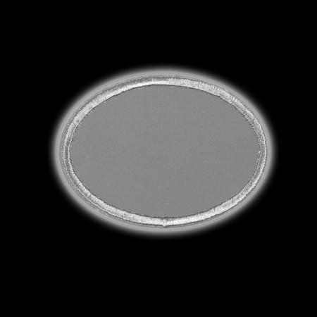 Reflective thermonacleka "Oval", 6.3 × 4.5 cm, color gray color-2