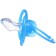Nipple - orthodontic dummy, silicone, +6 months, “bow” with a cap, blue color