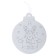 Christmas tree decoration for coloring "Snow" 4 pcs., Brush