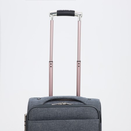 Small 20 suitcase, a lightning department, code lock, 3 wheels, 2 outer pockets, color gray color-5