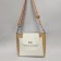 Women's bag Barcelona caramel-white with a sling