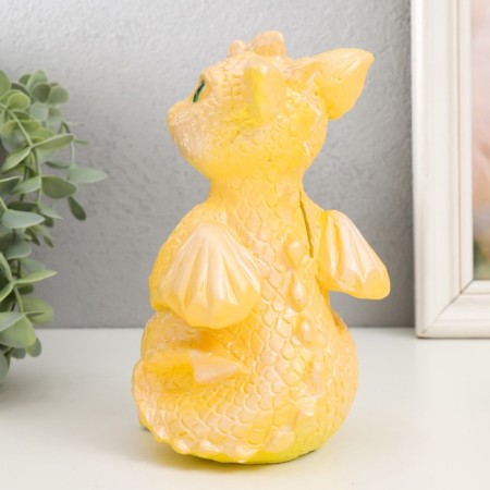 Piggy bank "Dragon" 18x10x10 cm, yellow-3