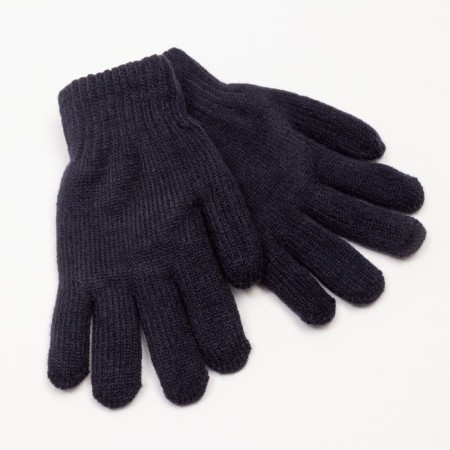 Gloves female thermo, the color is blue, size 7-8-1