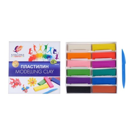 Plasticine 12 colors 240 g "Classic"-5