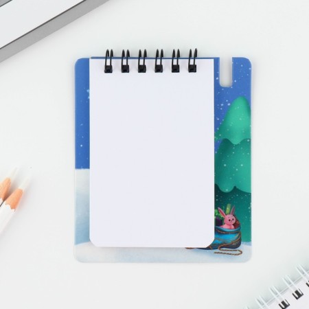 Gift New Year's set: notebook and mini pen, 32 sheets "Happy New Year!"-3
