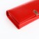Women's wallet on magnets, red color