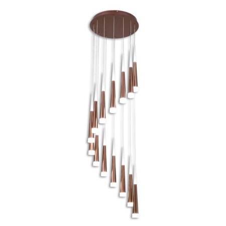 Suspended Citilux “Vegas” CL227143, 45x45x50 cm, 14x7W, LED, brown color