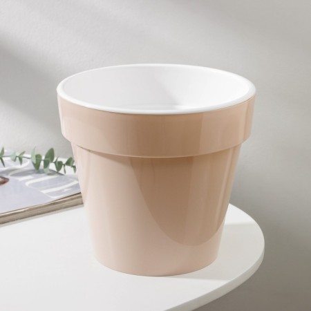 Kashpo for flowers with an insert "Porto", 3.5 l, pearl color-1