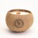 Candle in the coconut aromatic, sandalwood, soy wax, 8x10 cm, in the box