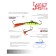 Balancir Lucky John Fin 3 + tee, 4 cm, color 31rt blister
