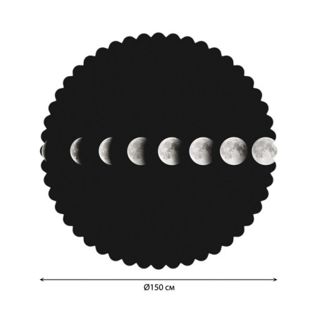 The tablecloth “Lunar changes”, round, Saten, d = 150 cm-1