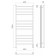 Terminus electric heated towel rail "Vatican" P12, 500x1250 mm, chrome