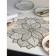 Serving napkin on the table “Flower”, d = 43 cm, gold color