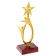The award figure "Man with a star", gold, a plastic stand red, 18 x 6 x 6 cm.