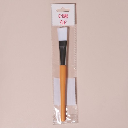 Mask brush, 17 (+/- 1) cm, brown/white color-5