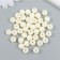 Plastic beads "Snow White" gloss set 25 grams d = 1 cm