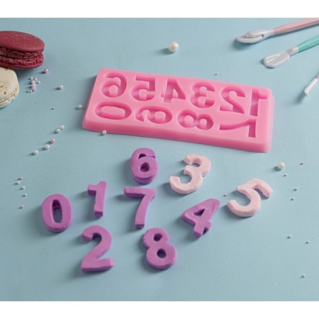 Mold "Figures", silicone, 17.5 × 7.6 cm, color mix-5