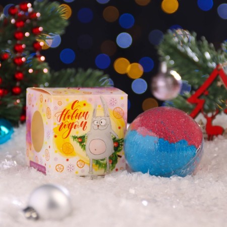 New Year's bomb for the bath "Gift under the Christmas tree"