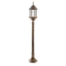 Garden-park lamp Feron PL126, IP44, E27, 60 W, 160x160x1150 mm, color black gold