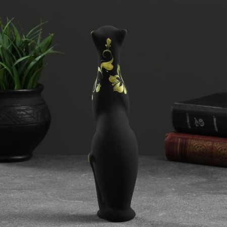 Figure "Cat Bagira straight" black 6x6x21cm-2