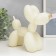 Souvenir Polystone "Air Ball - Dog with Golden Nosom" Cream 7.5x20.5x17.5 cm