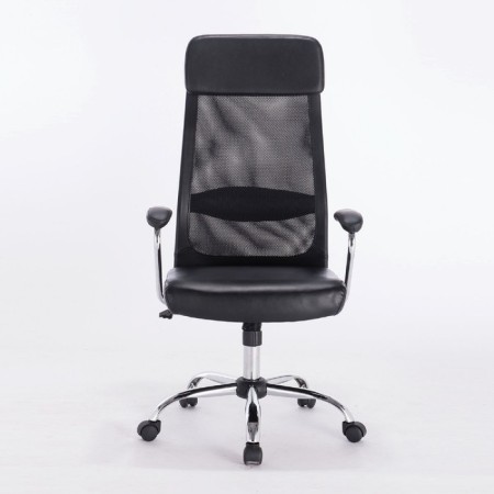 Office Office Brabix "Flight EX-540", chrome, eco-leather, mesh, black-3