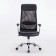 Office Office Brabix "Flight EX-540", chrome, eco-leather, mesh, black