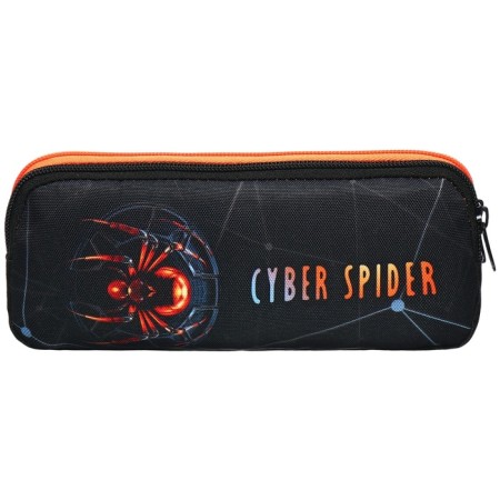 Penal soft, 2 compartments, volumetric, 90 x 220 x 40 mm, stavia "spider" black 86234-2